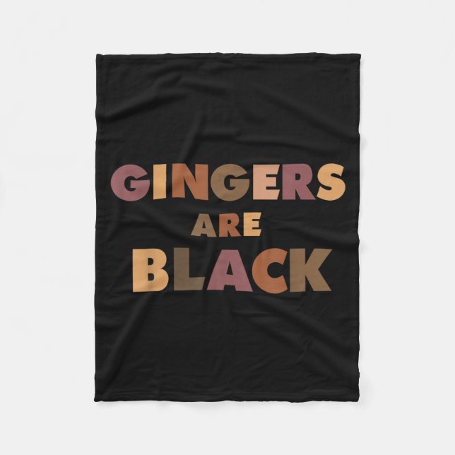 Cobertor De Velo Funny Gingers Are Black Meme, Ginger Blacks Redhea (Frente)