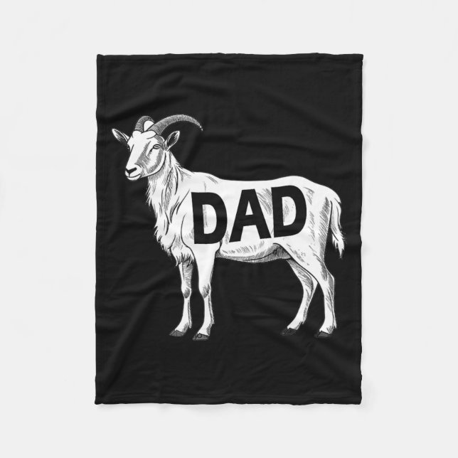 Cobertor De Velo Funny Goat Gift Dad Sarcastic Graphic  (Frente)