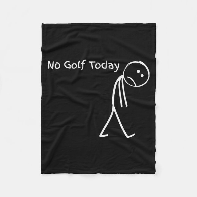 Cobertor De Velo Funny Golfer Golf Lovers Tee - Stick Figure No Gol (Frente)