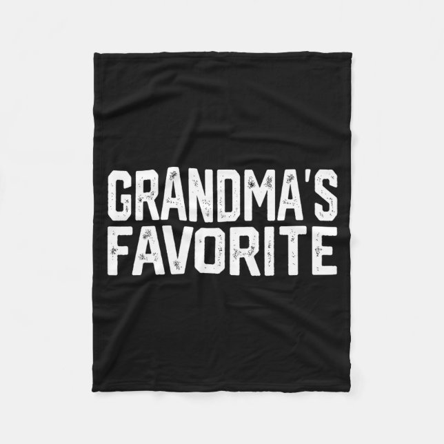 Cobertor De Velo Funny Grandma's Favorite Grandparent Granhild  (Frente)