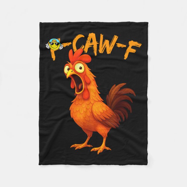 Cobertor De Velo Funny Graphic Tee Chicken Humor Quote Rooster Meme (Frente)