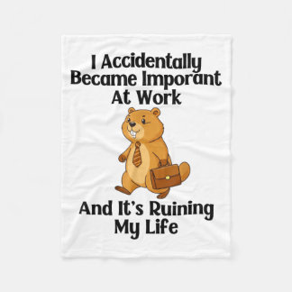 Cobertor De Velo Funny Groundhog Accidentally Became Important At W