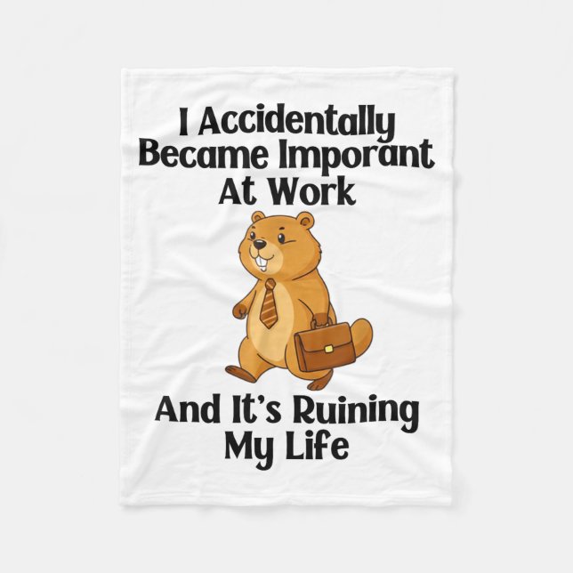 Cobertor De Velo Funny Groundhog Accidentally Became Important At W (Frente)