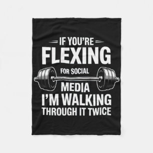 Cobertor De Velo Funny Gym Flexing Workout Bodybuilding 1