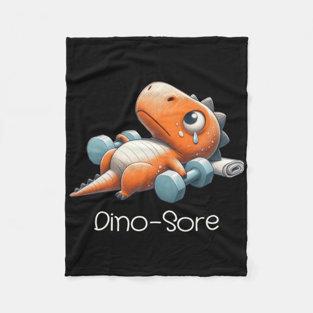 Cobertor De Velo Funny Halloween Dinosaur Tested Positive For Pumpk (Frente)