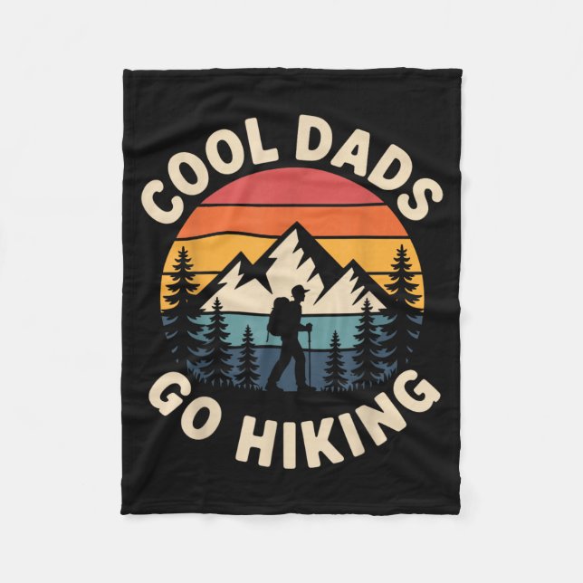 Cobertor De Velo Funny Hiker Cool Dads Go Hiking (Frente)