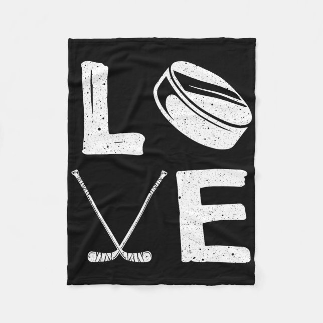 Cobertor De Velo Funny Hockey Design For Kids Men Women Ice Hockey  (Frente)