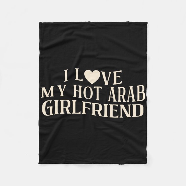 Cobertor De Velo Funny I Love My Arab Girlfriend Sarcastic Saying V (Frente)