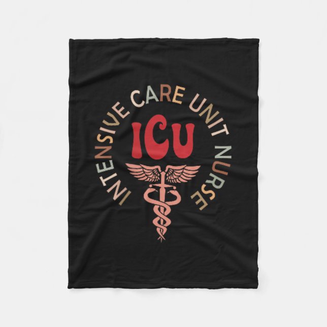 Cobertor De Velo Funny Icu Nurse Intensive Care Unit Nurse Emergenc (Frente)