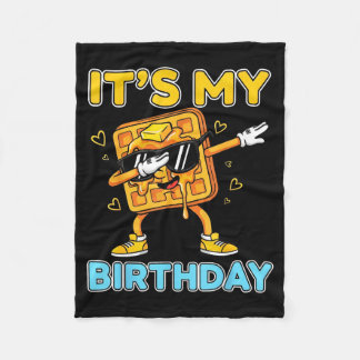 Cobertor De Velo Funny Its My Birthday Waffle Dab Cartoon Party Boy