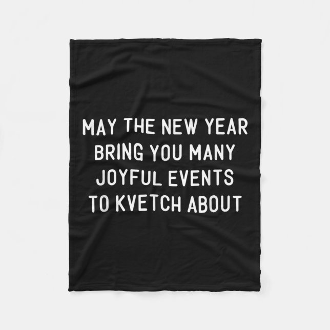 Cobertor De Velo Funny Jewish New Year Rosh Hashh Yiddish Quote Say (Frente)