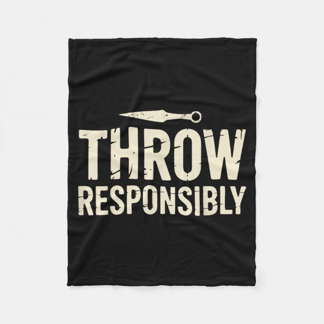 Cobertor De Velo Funny Knife Throwing  (Frente)