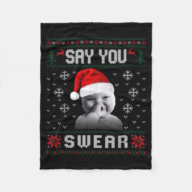 Cobertor De Velo Funny Laughing Baby Ai Baby Meme Brainrot Ugly Chr (Frente)