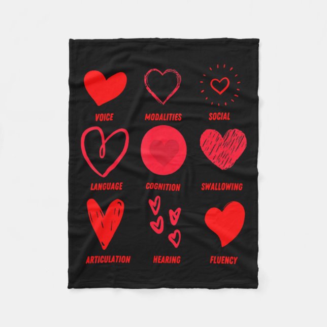 Cobertor De Velo Funny Lsp Speech Language Pathologist Valentines  (Frente)