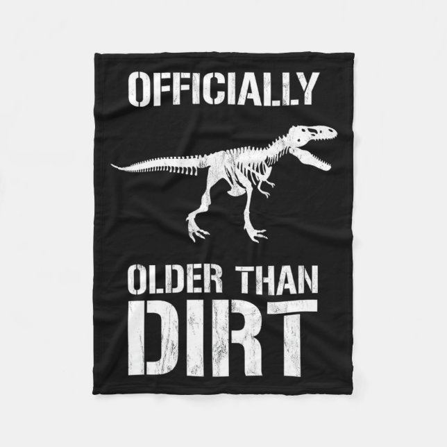 Cobertor De Velo Funny Ly Older Than Dirt Birthday Novelty  (Frente)