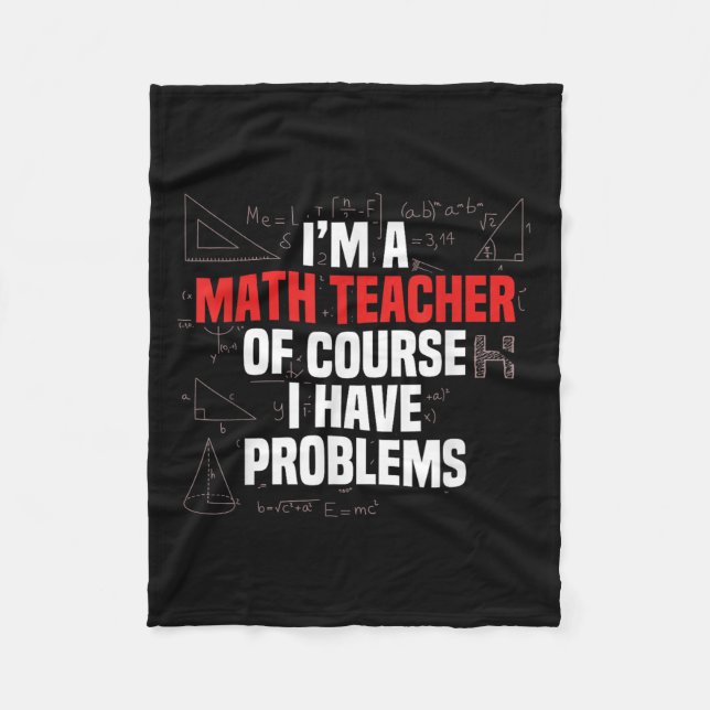 Cobertor De Velo Funny Math Quote Mathematics Dear Math Teacher Ner (Frente)