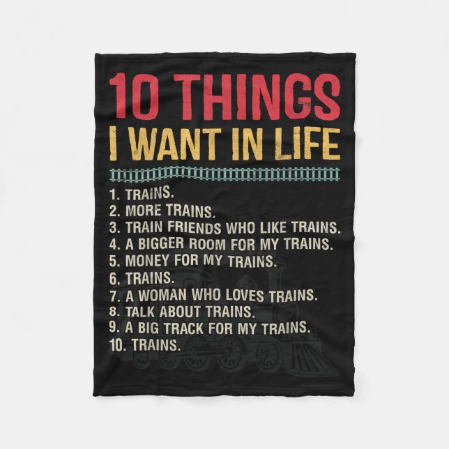 Cobertor De Velo Funny Model Railroad Conductor Train Lover Locomot (Frente)