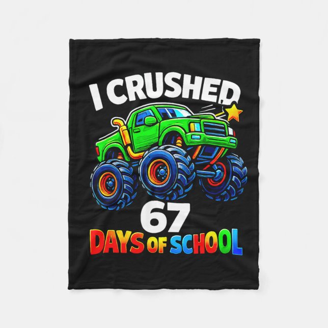 Cobertor De Velo Funny Monster Truck Six Seven Meme Boys Kids Schoo (Frente)