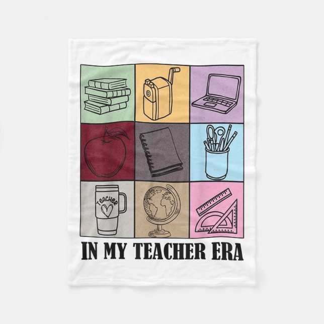 Cobertor De Velo Funny New Teacher Quote In My Teacher Era Cool Tea (Frente)