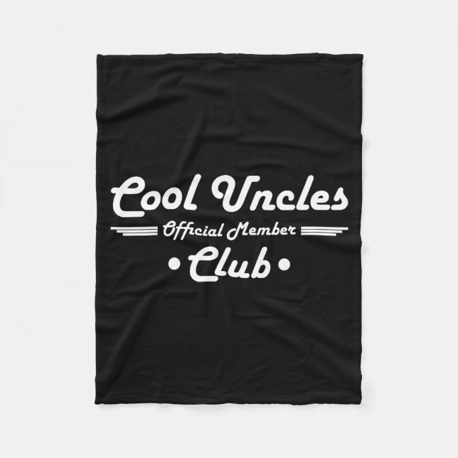 Cobertor De Velo Funny New Uncle Pregnancy Announcement Cool Uncles (Frente)