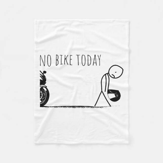 Cobertor De Velo Funny No Bike Today  (Frente)