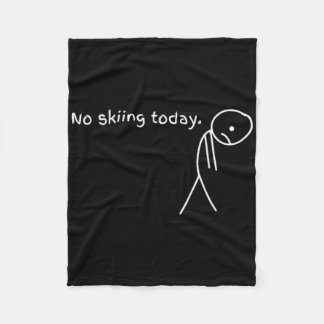 Cobertor De Velo Funny No Skiing Today