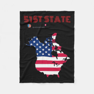 Cobertor De Velo Funny O Canada 51rua State Trump Canada Meme Ameri