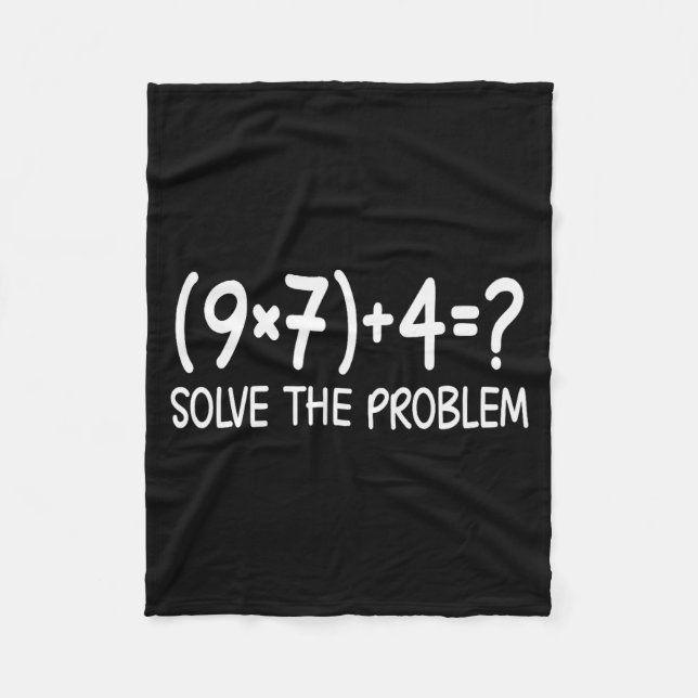 Cobertor De Velo Funny Pemdas Elementary Math Teacher Brainrot 67 M (Frente)