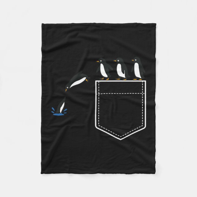 Cobertor De Velo Funny Penguin Cket Cute Diving Penguin Animal Love (Frente)