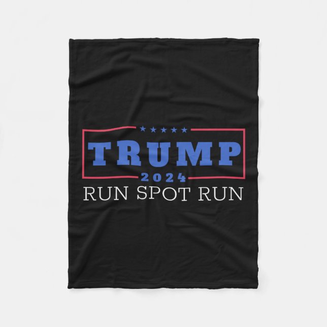Cobertor De Velo Funny Pro Trump 2024 Run Spot Run Trump Kamala Deb (Frente)
