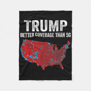 Cobertor De Velo Funny Qr Presidente Trump 4547 (no verso) Trump Da