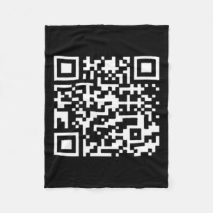 Cobertor De Velo Funny Qr Presidente Trump Dance Code