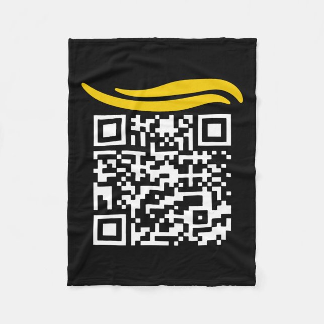 Cobertor De Velo Funny Qr Presidente Trump Dance Code 1 (Frente)