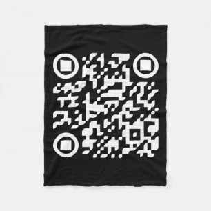Cobertor De Velo Funny Qr Presidente Trump Dance Code 3