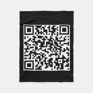 Cobertor De Velo Funny Qr Presidente Trump Dance Code (no verso)