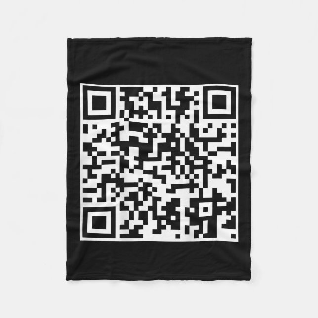Cobertor De Velo Funny Qr Presidente Trump Dance Code (no verso) (Frente)