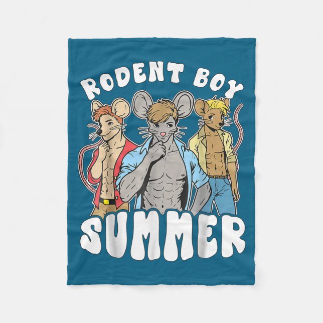 Cobertor De Velo Funny Rat Lover Quote Rodent Boy Summer Cool Vacat (Frente)