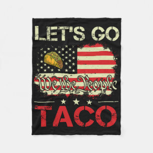 Cobertor De Velo Funny Retro Vamos Taco Comida Mexicana Humor Women