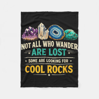 Cobertor De Velo Funny rock hunting not who wander are lost cool