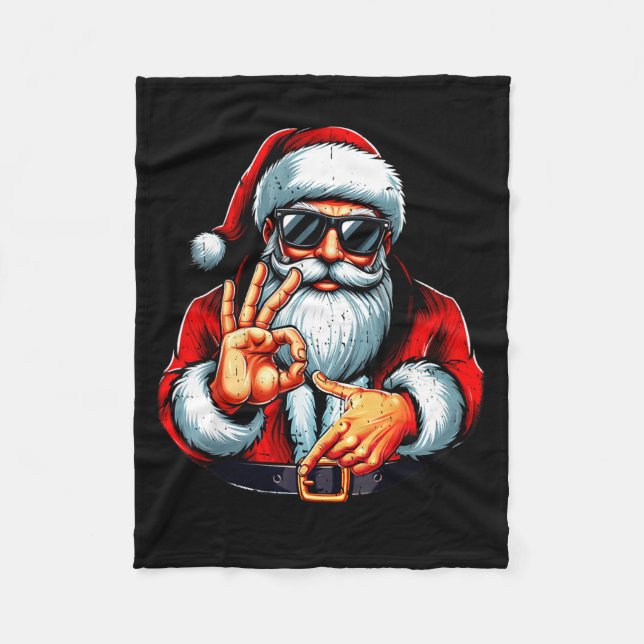 Cobertor De Velo Funny Six Seven 6 7 Meme Santa Christmas Shirt Men (Frente)