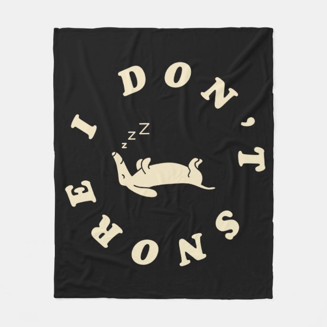 Cobertor De Velo Funny Sleeping Dog (Frente)
