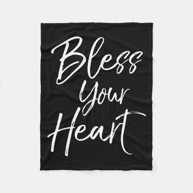 Cobertor De Velo Funny Southern Christian Saying Quote Gift Bless Y (Frente)