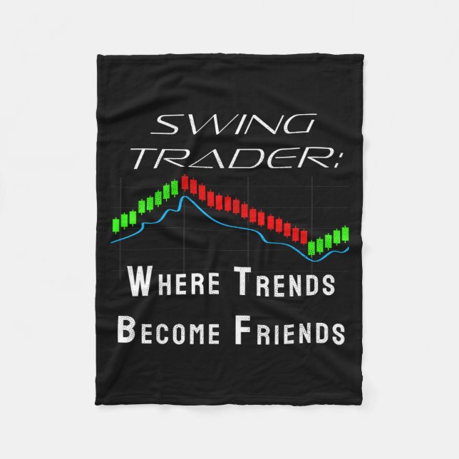 Cobertor De Velo Funny Swing Trader Trading Stock Market  (Frente)