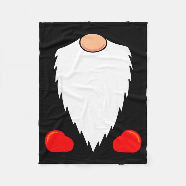 Cobertor De Velo Funny Tomte Swedish Gnome Beard Christmas Yule Nis (Frente)