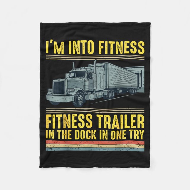 Cobertor De Velo Funny Trucker Quote I'm Into Fitness Trailer Docki (Frente)