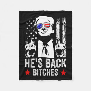 Cobertor De Velo Funny Trump 2024 Hes Back Es Trump 2025