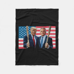 Cobertor De Velo Funny Trump Kennedy Mega Maha Baseball Bat Usa Fla