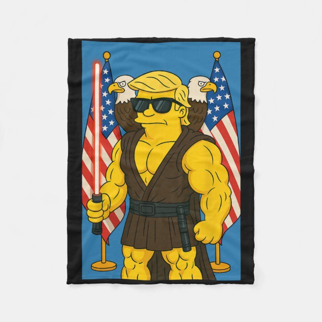 Cobertor De Velo Funny Trump May 4th Be With You Vs Vatican Christi (Frente)