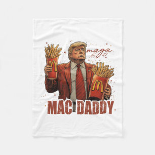 Cobertor De Velo Funny Trump Mcdon 2024 Fast Comida Mac Pai Hamburg