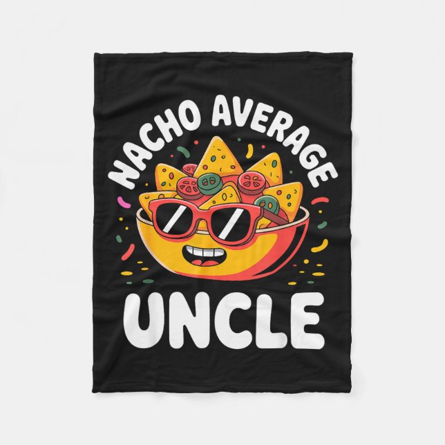 Cobertor De Velo Funny Uncle Design For Uncle Men First Time Uncle  (Frente)